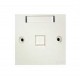Faceplate BS Shuttered 1 Port AMP
